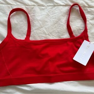 Athleta Square Neck Bra D-DD, BNWT, Cardinal, size L